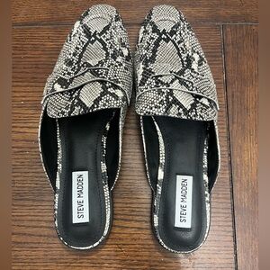 Steve Madden slip‎ on mule snakeskin NEW 8.5